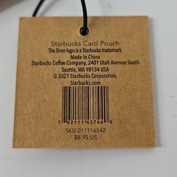 Starbucks Seattle Card Pouch Key Ring New - Picture 4 of 6